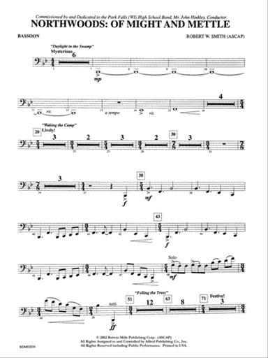 Northwoods: Of Might and Mettle: Bassoon