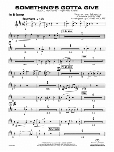 Something's Gotta Give: 4th B-flat Trumpet