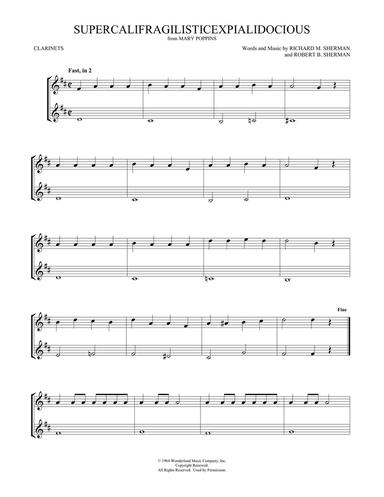 Supercalifragilisticexpialidocious (from Mary Poppins) (arr. Mark Phillips)