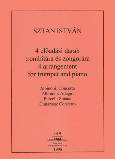 4 Arrangement for Trumpet and Piano