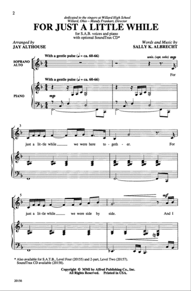 For Just a Little While