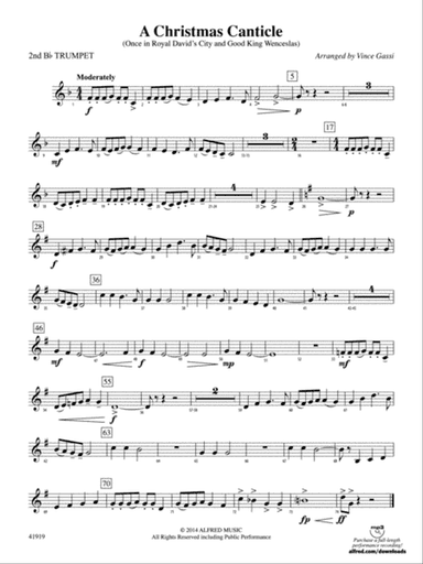 A Christmas Canticle: 2nd B-flat Trumpet