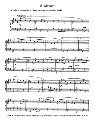 Minuet In G Major, BWV 822