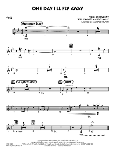 One Day I'll Fly Away (from Moulin Rouge) (arr. Michael Brown) - Vibes