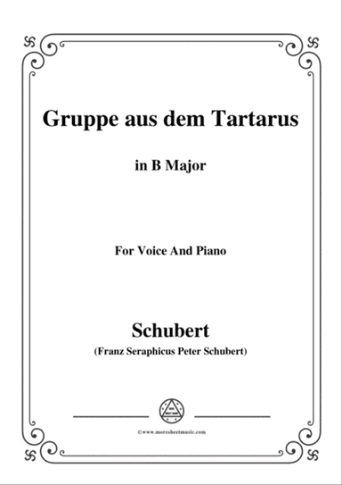Schubert-Gruppe aus dem Tartarus,Op.24 No.1,in B Major,for Voice&Piano