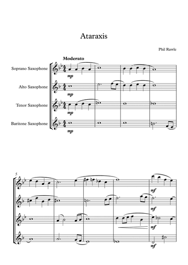 Ataraxis - Saxophone Quartet