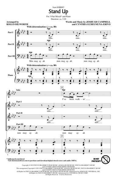 Stand Up (from Harriet) (arr. Rollo Dilworth)