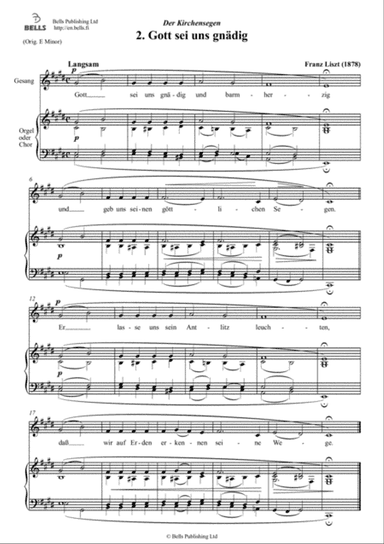 Gott sei uns gnadig (C-sharp minor)