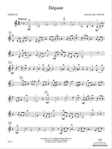 Éléganté: 2nd Violin
