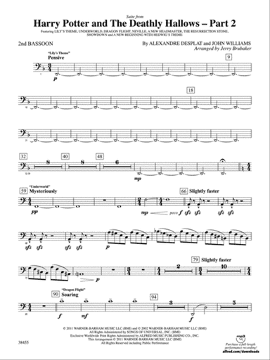 Harry Potter and the Deathly Hallows, Part 2, Suite from: 2nd Bassoon