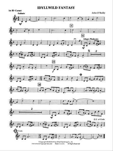 Idyllwild Fantasy: 1st B-flat Cornet