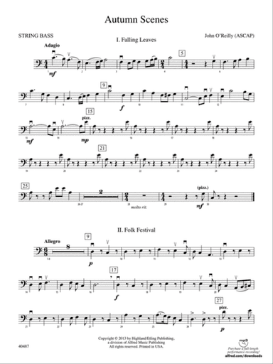 Autumn Scenes: String Bass
