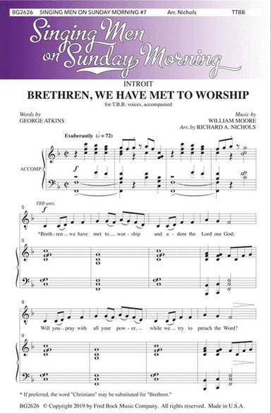 Singing Men On Sunday Morning