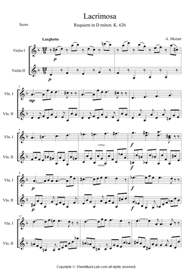 Mozart: Requiem K.626 6.Lacrimosa