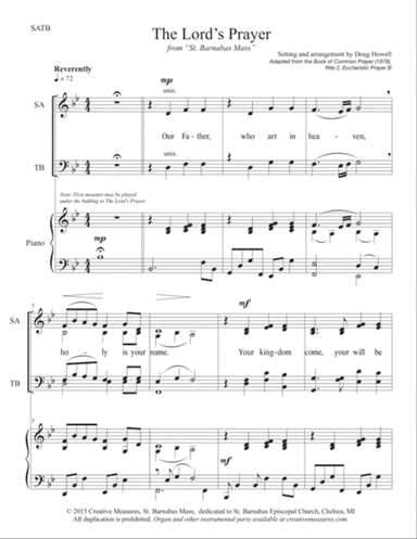 The Lord's Prayer (SATB)