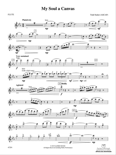 My Soul a Canvas: Flute