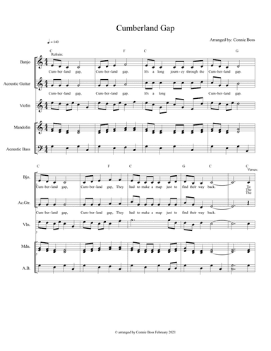 Cumberland Gap - bluegrass piece