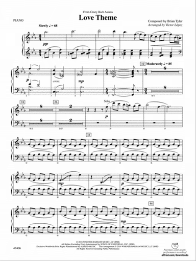 Love Theme: Piano Accompaniment