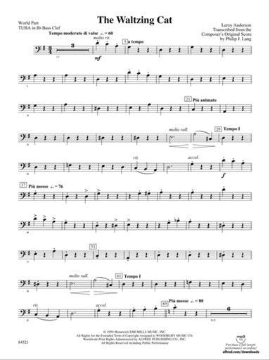 The Waltzing Cat: (wp) B-flat Tuba B.C.
