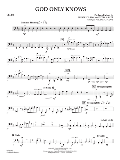 God Only Knows (arr. Larry Moore) - Cello