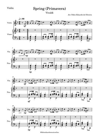 Spring/Primavera (The Four Seasons - Vivaldi)