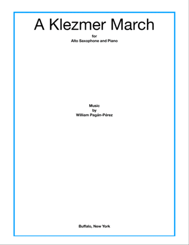 A Klezmer March for Alto Sax and Piano