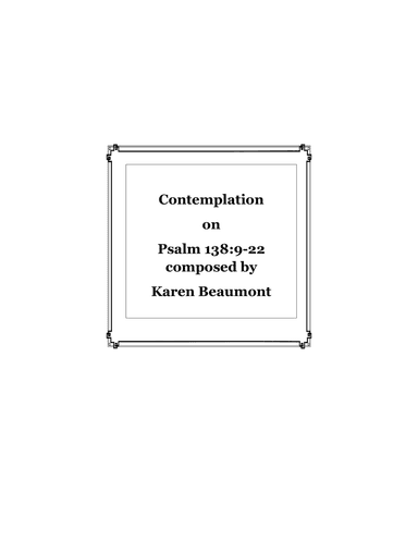 Contemplation on Psalm 138