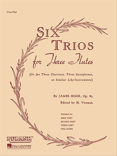 Six Trios for Three Flutes, Op. 83