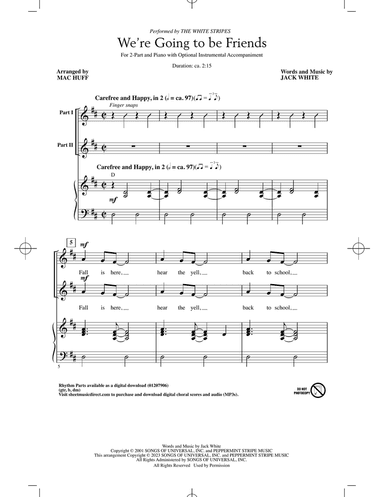 We're Going To Be Friends (arr. Mac Huff)