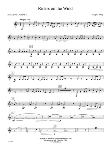 Riders on the Wind: E-flat Alto Clarinet