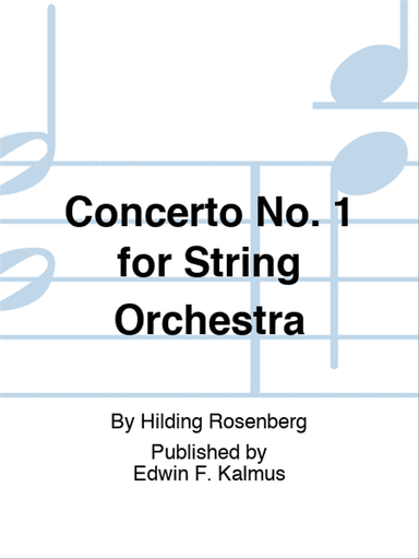 Concerto No. 1 for String Orchestra