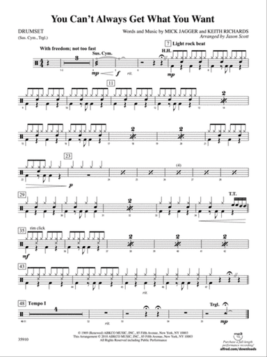 You Can't Always Get What You Want: Drums