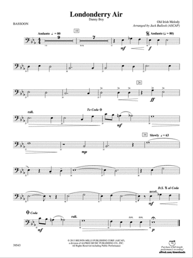 Londonderry Air: Bassoon