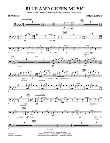 Blue And Green Music - Trombone 1