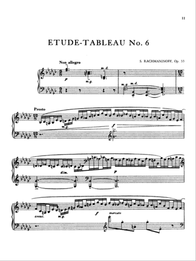 Rachmaninoff: Etudes Tableaux, Op. 33