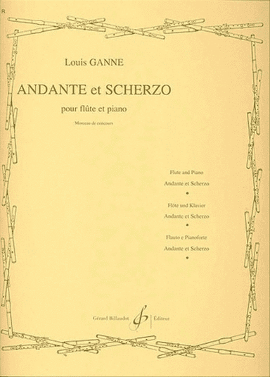 Ganne - Andante Et Scherzo Flute/Piano