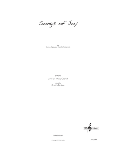 Songs of Joy (SATB choral score)