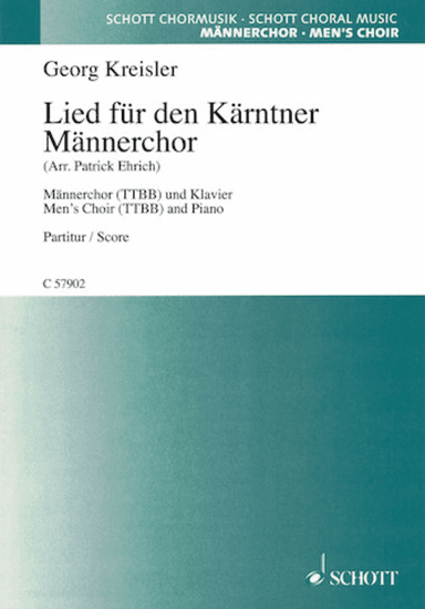 Lied Fur Den Karntner Mannerchor