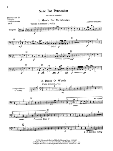 Suite for Percussion: 4th Percussion