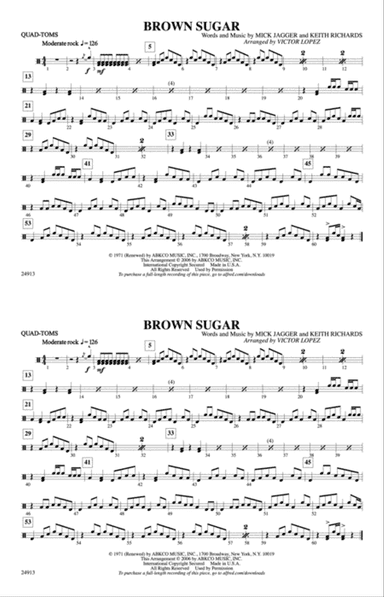 Brown Sugar: Quad-Toms