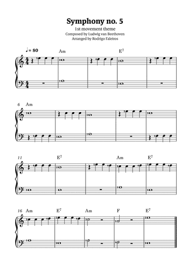 Symphony no. 5 - 1st movement (theme)