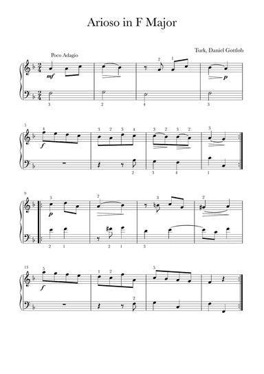 Arioso in F major