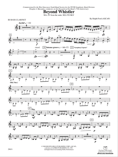 Beyond Whistler: B-flat Bass Clarinet