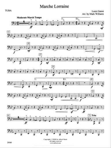 Marche Lorraine: Tuba