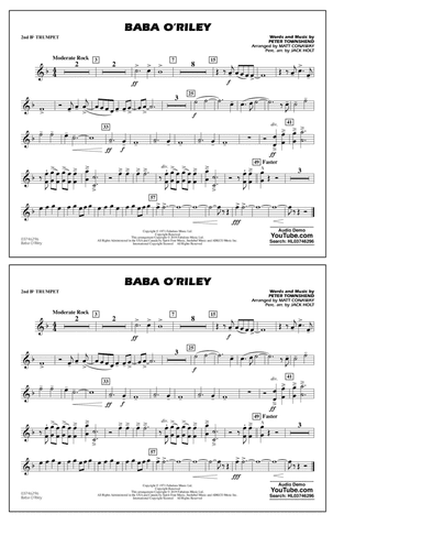 Baba O'Riley (arr. Matt Conaway) - 2nd Bb Trumpet