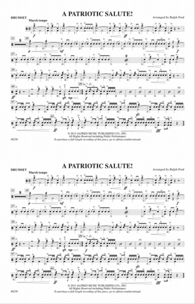 A Patriotic Salute!: Drumset