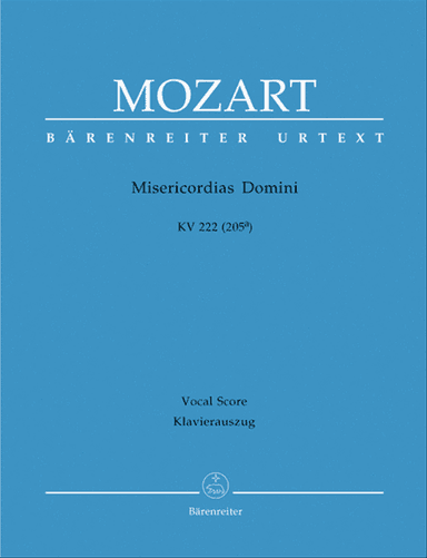 Misericordias Domini KV 222 (205a)