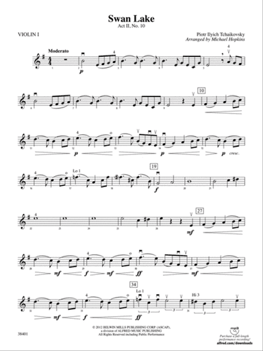 Swan Lake: 1st Violin