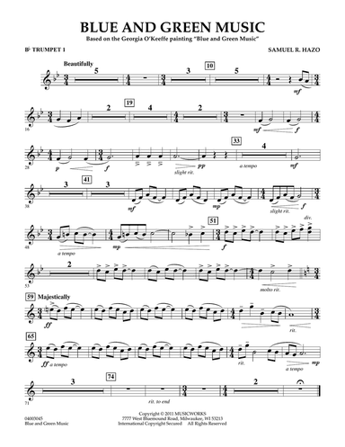 Blue And Green Music - Bb Trumpet 1
