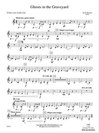 Ghosts in the Graveyard: (wp) E-flat Tuba T.C.
